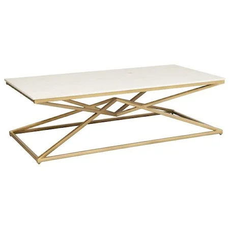 Contemporary Pyramid Cocktail Table